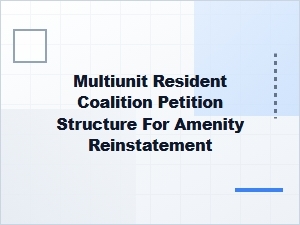 Resident Coalition Guide to Amenity Reinstatement Appeals