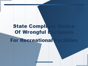 State Compliant Exclusion Notice Template for Facilities